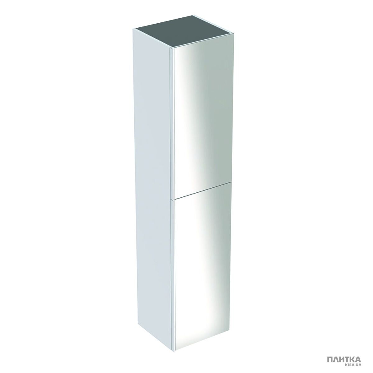 Пенал Geberit Acanto 500.619.01.2 Acanto Высокий шкаф с двумя дверцами: корпус: лакированный ультраглянцевый/белый, фасад: белое стекло белый