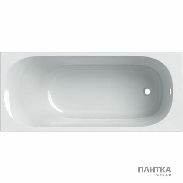 Акриловая ванна Geberit Soana 554.001.01.1 Soana Ванная прямоугольная 160x70см, тонкий край, слив и перелив в зоне ног, с ножками, цвет белый белый