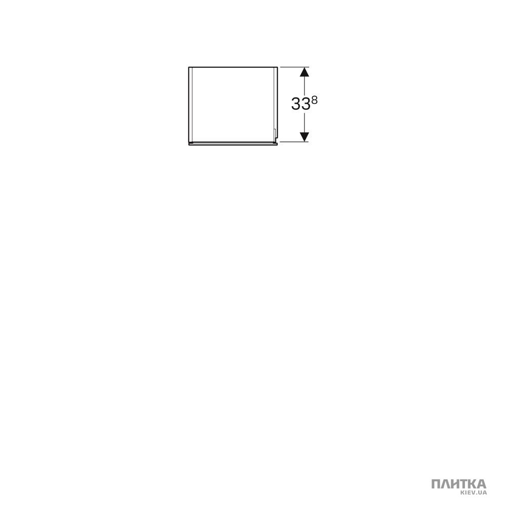 Пенал Geberit Xeno2 500.503.01.1 Geberit Xeno2 Висока шафа з одними дверцятами і внутрішнім дзеркалом: білий, глянсове покриття білий