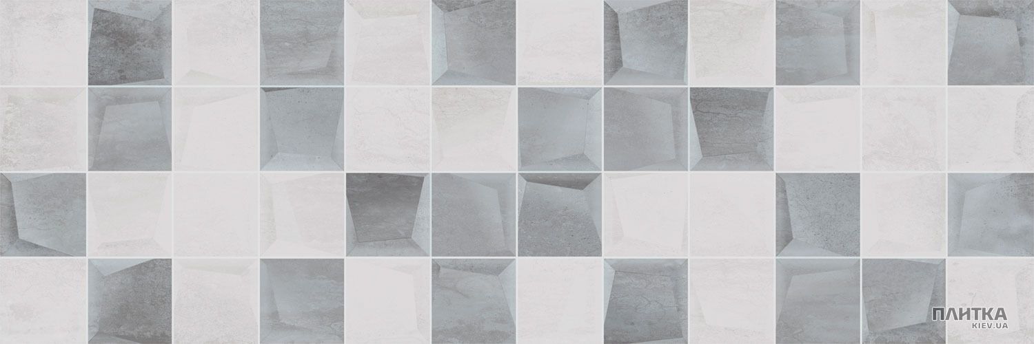 Плитка Geotiles Inox INOX RLV. GRIS RECT 300х900х8 серый,светло-серый
