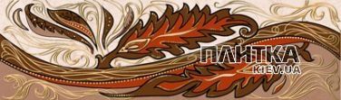 Плитка Golden Tile Александрия АЛЕКСАНДРИЯ БЕЖЕВЫЙ фриз В11331 бежевый,коричневый,красный