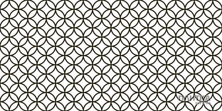 Плитка Golden Tile Fabula FABULA 28S311 декор білий,чорний