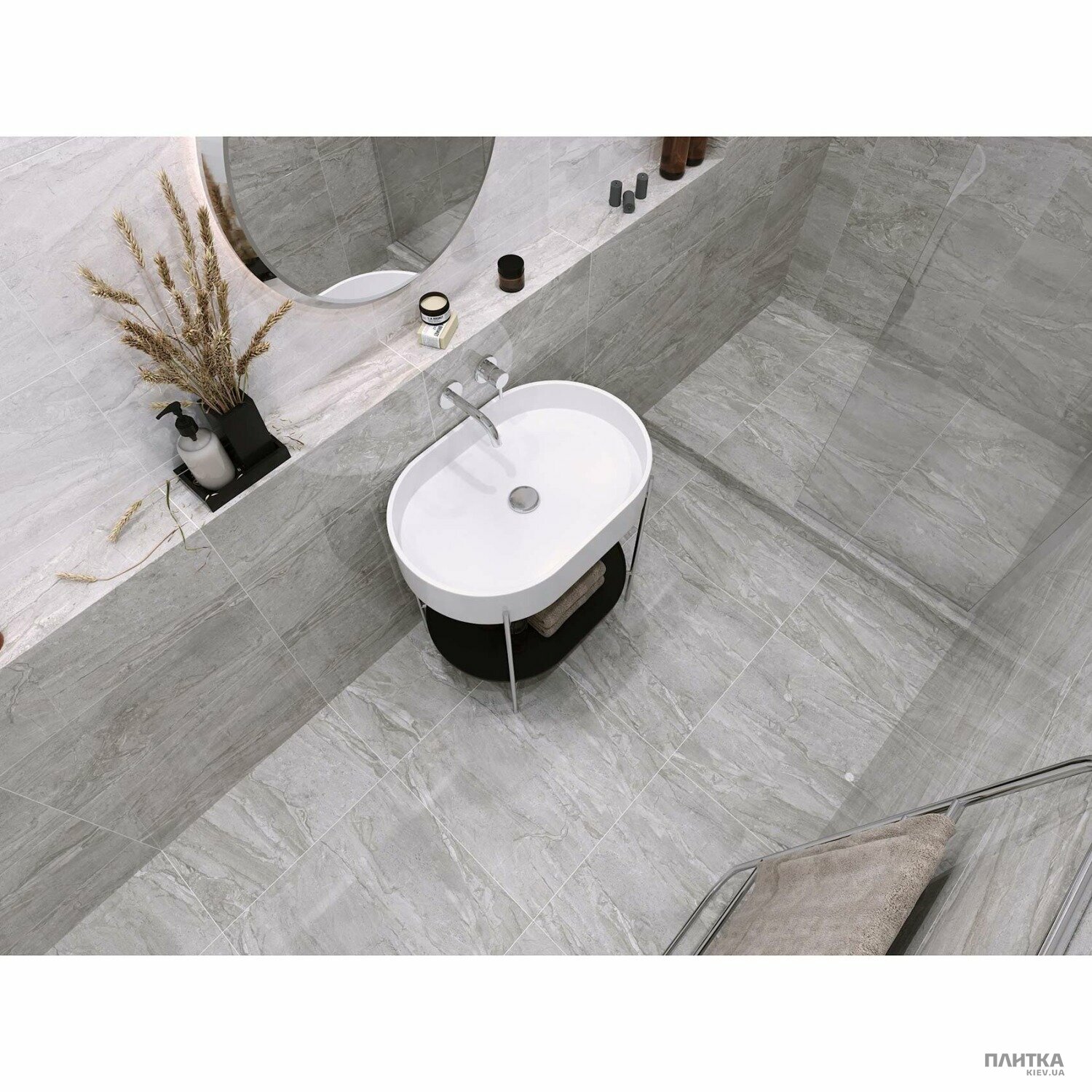 Керамогранит Golden Tile Marmo Milano MARMO MILANO серый 8М2510 серый