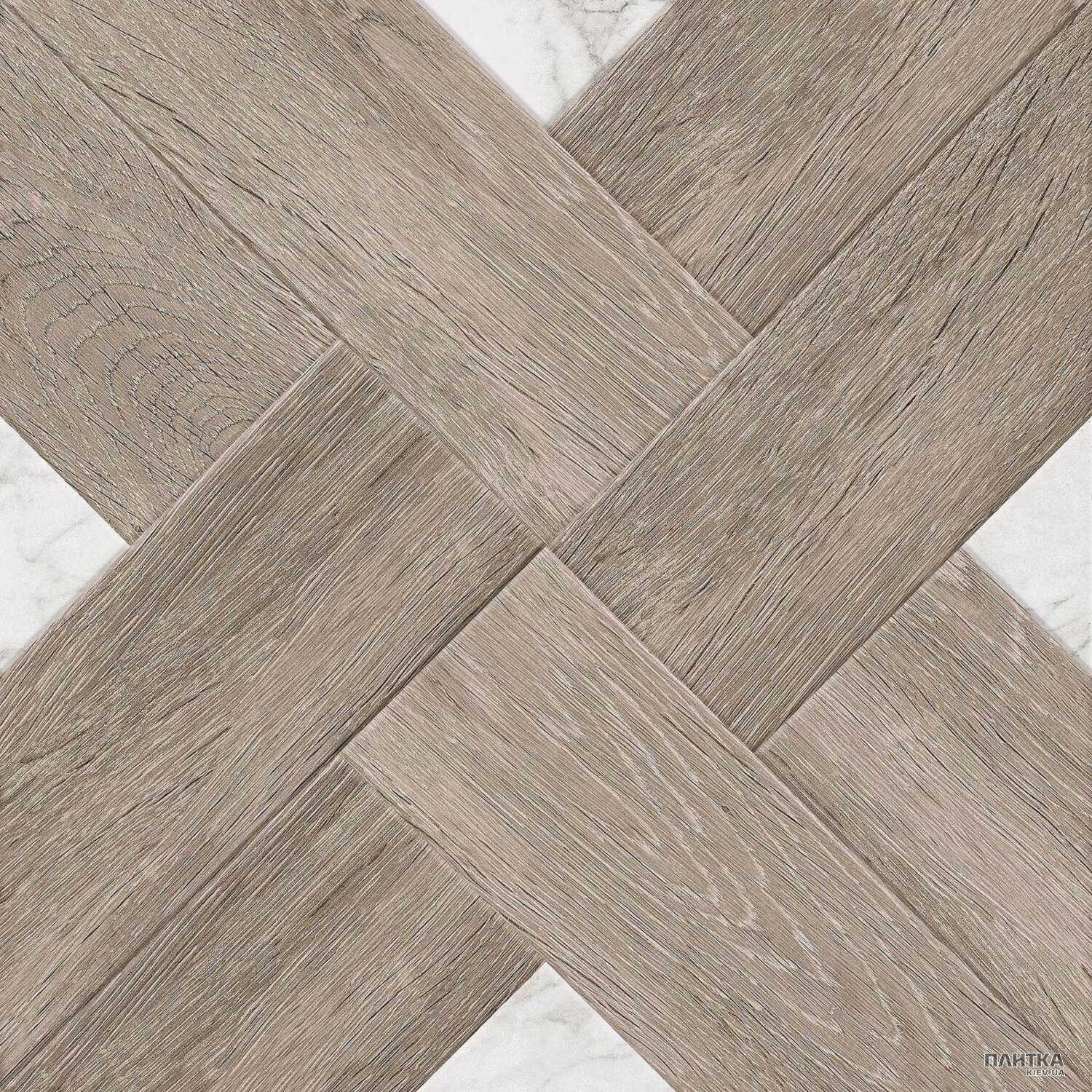 Керамограніт Golden Tile Marmo Wood MARMO WOOD Cross темно-бежевий 4VН870 білий,коричневий