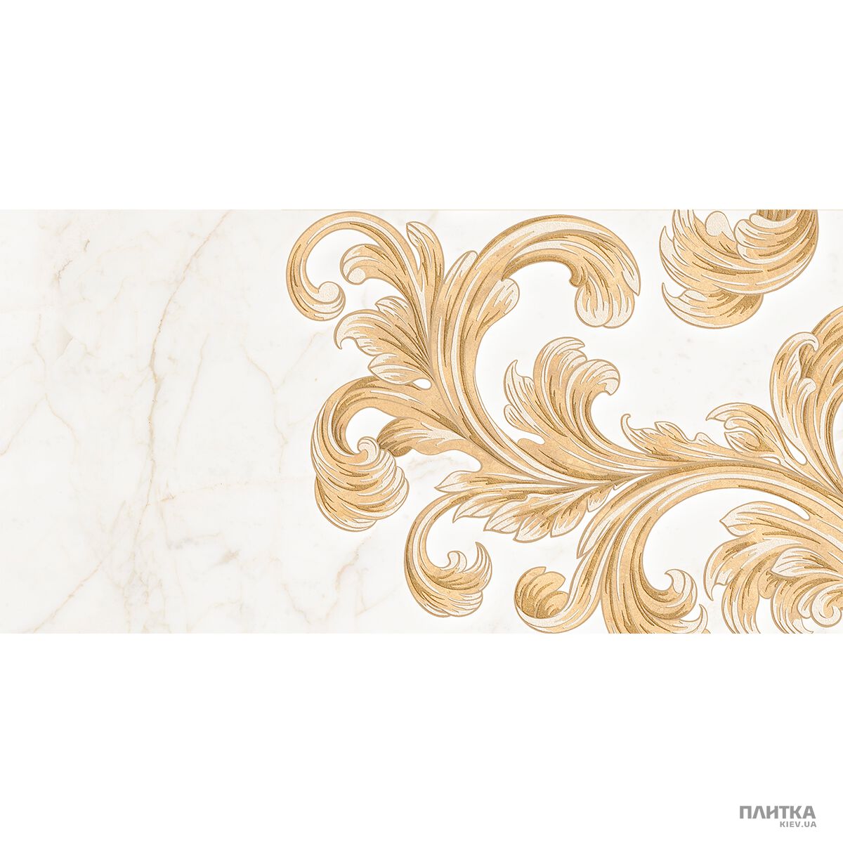 Плитка Golden Tile Saint Laurent 9A0311 білий,золотий