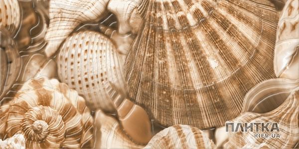 Плитка Golden Tile Sea Breeze Shells Е11431 SEA BREEZE БЕЖЕВЫЙ декор бежевий,кремовий