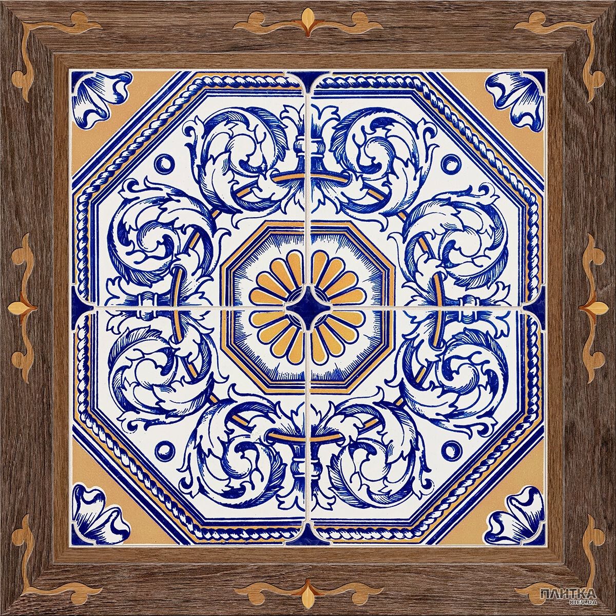 Керамограніт Golden Tile Valencia VALENCIA МIX 1АБ870 білий,бежевий,коричневий,синій