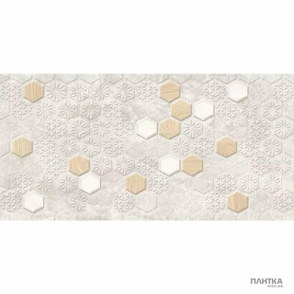 Плитка Golden Tile Zen Zen Hexagon бежевий ZN1061 300х600х9 бежевий,світло-сірий