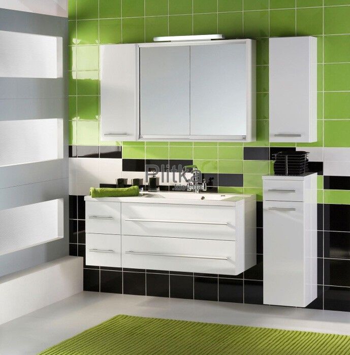 Мебель для ванной комнаты Gorenje Avon 786190 AVON Шкафчик со столешницей, зеленый-белый 30см (BKG 30.15)