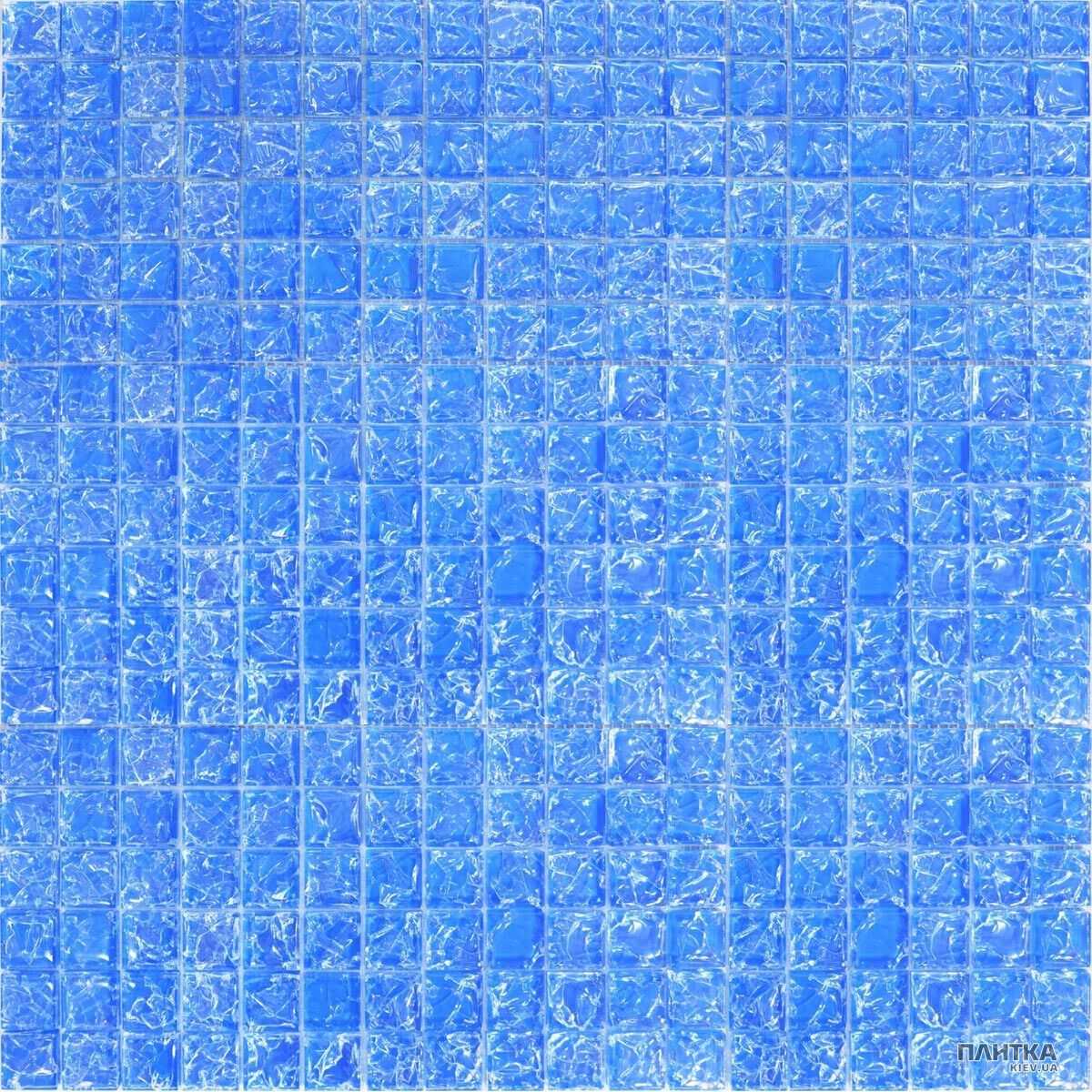 Мозаика Grand Kerama 446 моно голубой колотый голубой