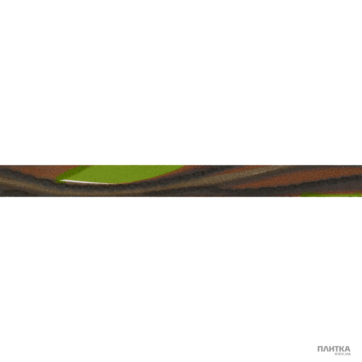 Плитка Imola Nuvole L.VENTO V MIX фриз коричневый,салатовый