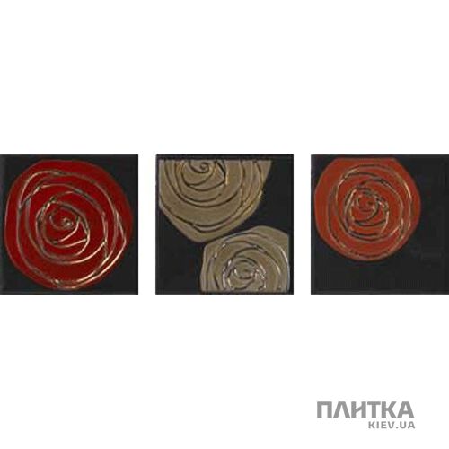 Плитка Imola Picasso PICASSO R MIX декор -Z бежевий,червоний,чорний