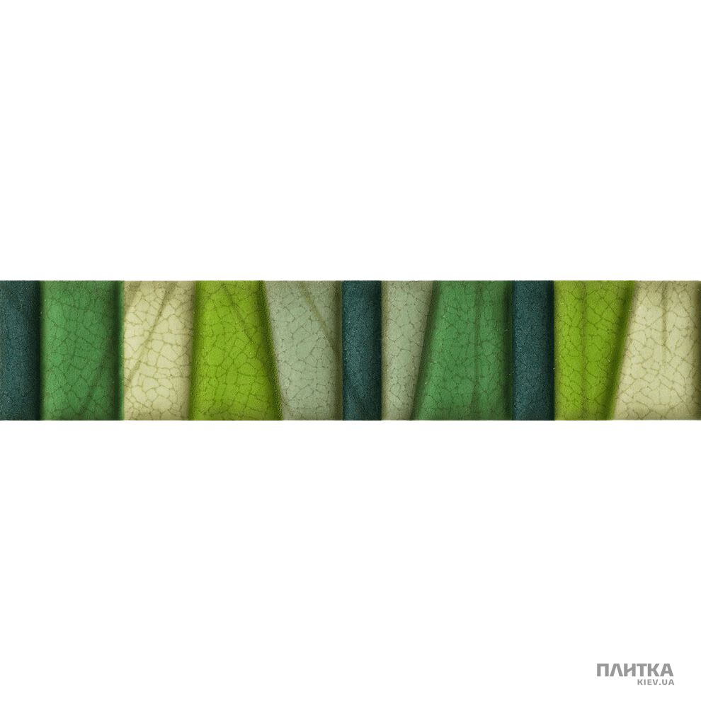 Плитка Imola Prisma L.TRAPEZI V фриз -Z зелений