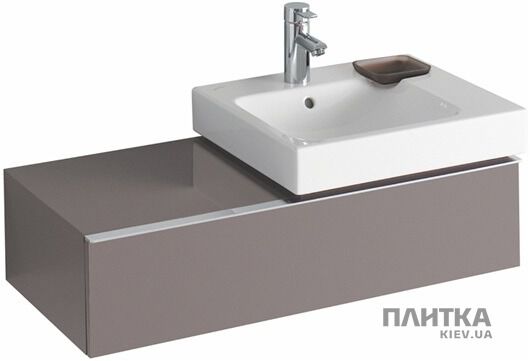 Мебель для ванной комнаты Keramag iCon 840592 ICon Шкафчик под раковину, 89 платиновый глянец платиновый