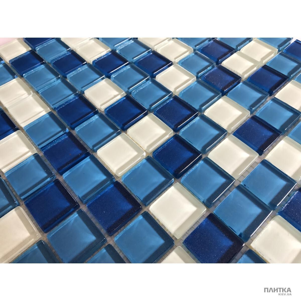 Мозаика Керамика Полесье SILVER BLUE MIX голубой,серый,синий