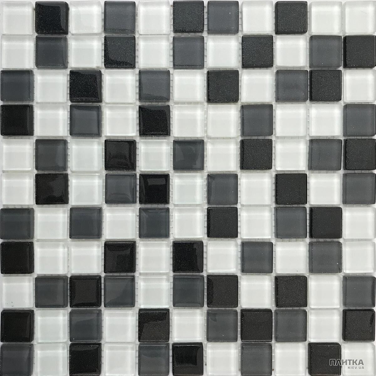 Мозаїка Керамика Полесье SILVER BLACK MIX мозаїка сірий,чорний