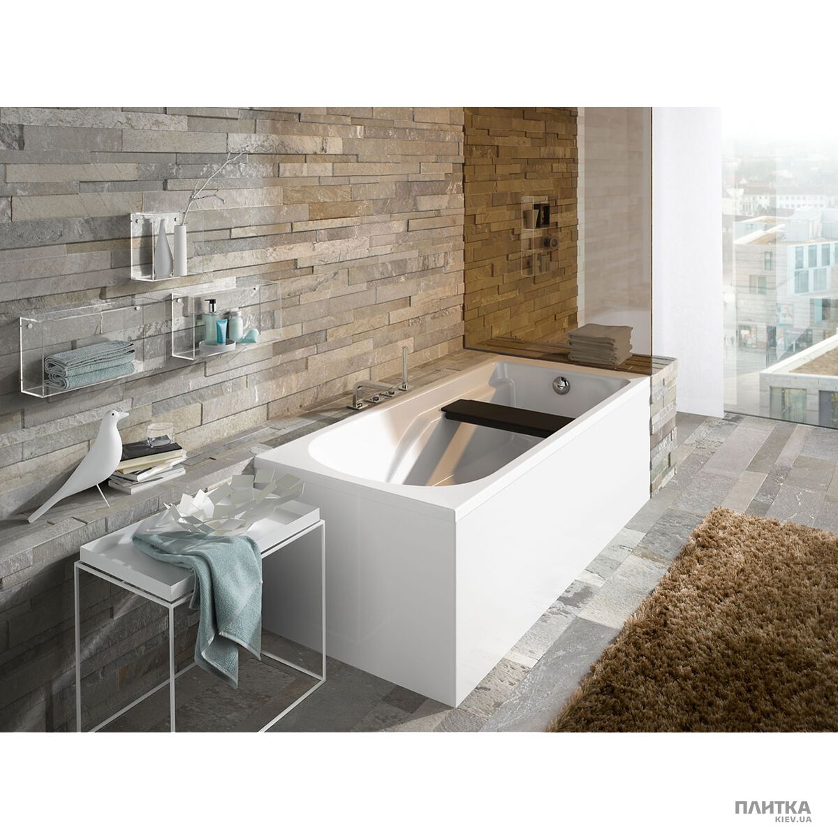 Акрилова ванна Kolo Comfort Plus XWP1470000 COMFORT Plus Ванна прямокутна 170 x 75см білий,чорний