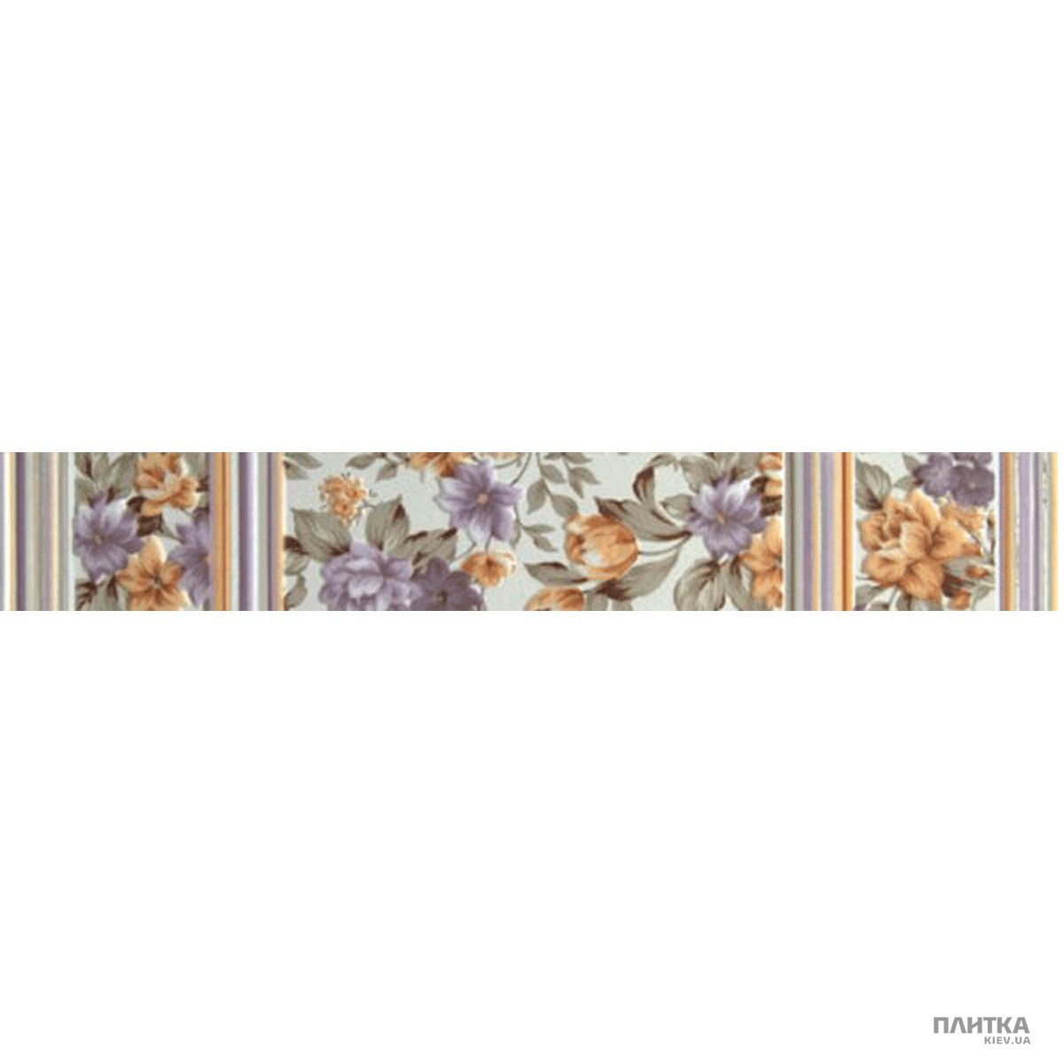 Плитка Lasselsberger-Rako Easy WLANA066 EASY FLOWER фриз бузковий,білий,бежевий,зелений,помаранчевий