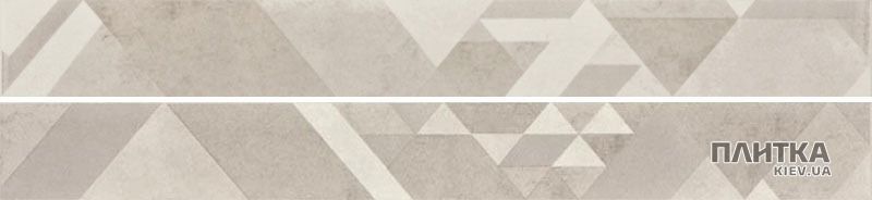 Плитка Lasselsberger-Rako Triangle TRIANGLE WLAMH048 фриз2 серый