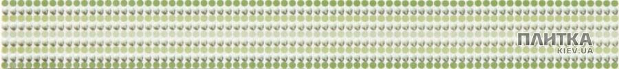 Плитка Lasselsberger-Rako Vanity VANITY WLAMH014 зеленый фриз белый,зеленый,серый