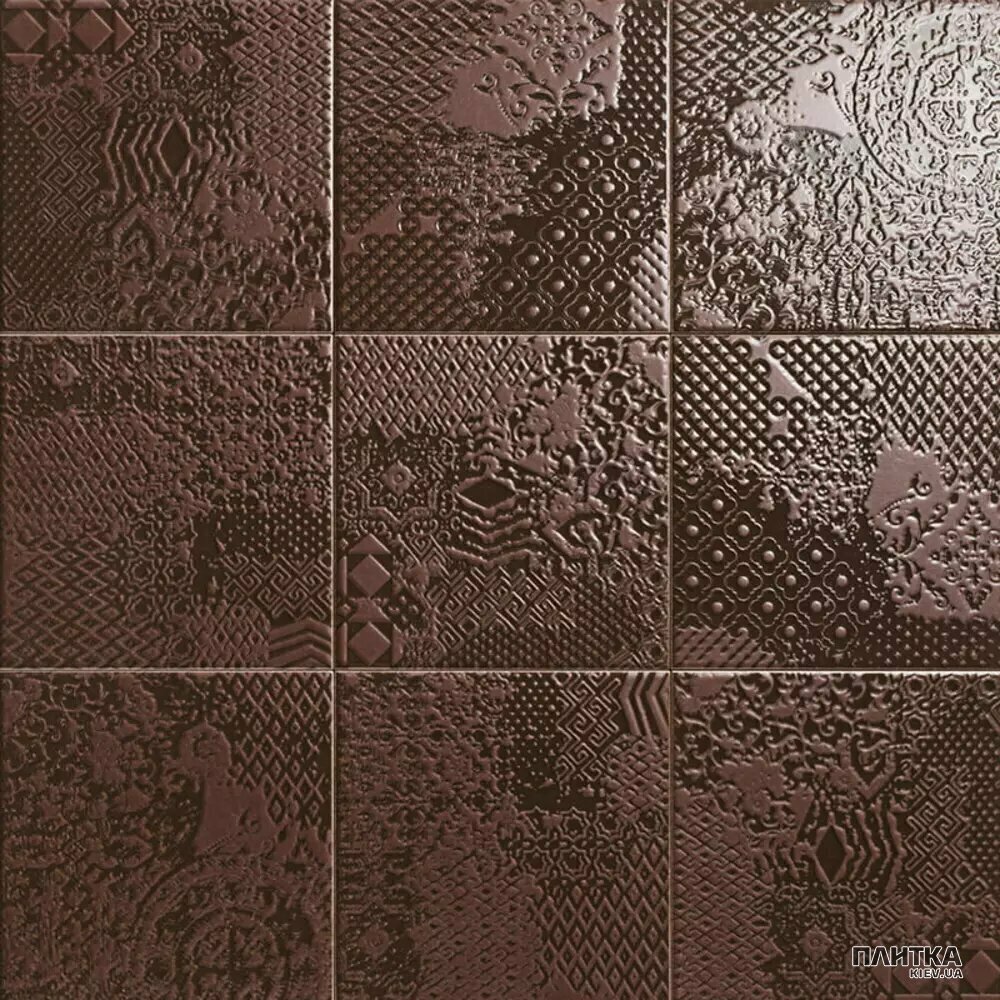 Плитка Mainzu Metal Tiles DECOR COOPER 200х200х8 коричневый