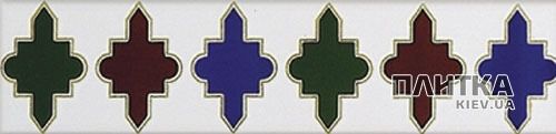 Плитка Mainzu Zocalo CALABROTE 2 фриз белый,зеленый,красный,синий