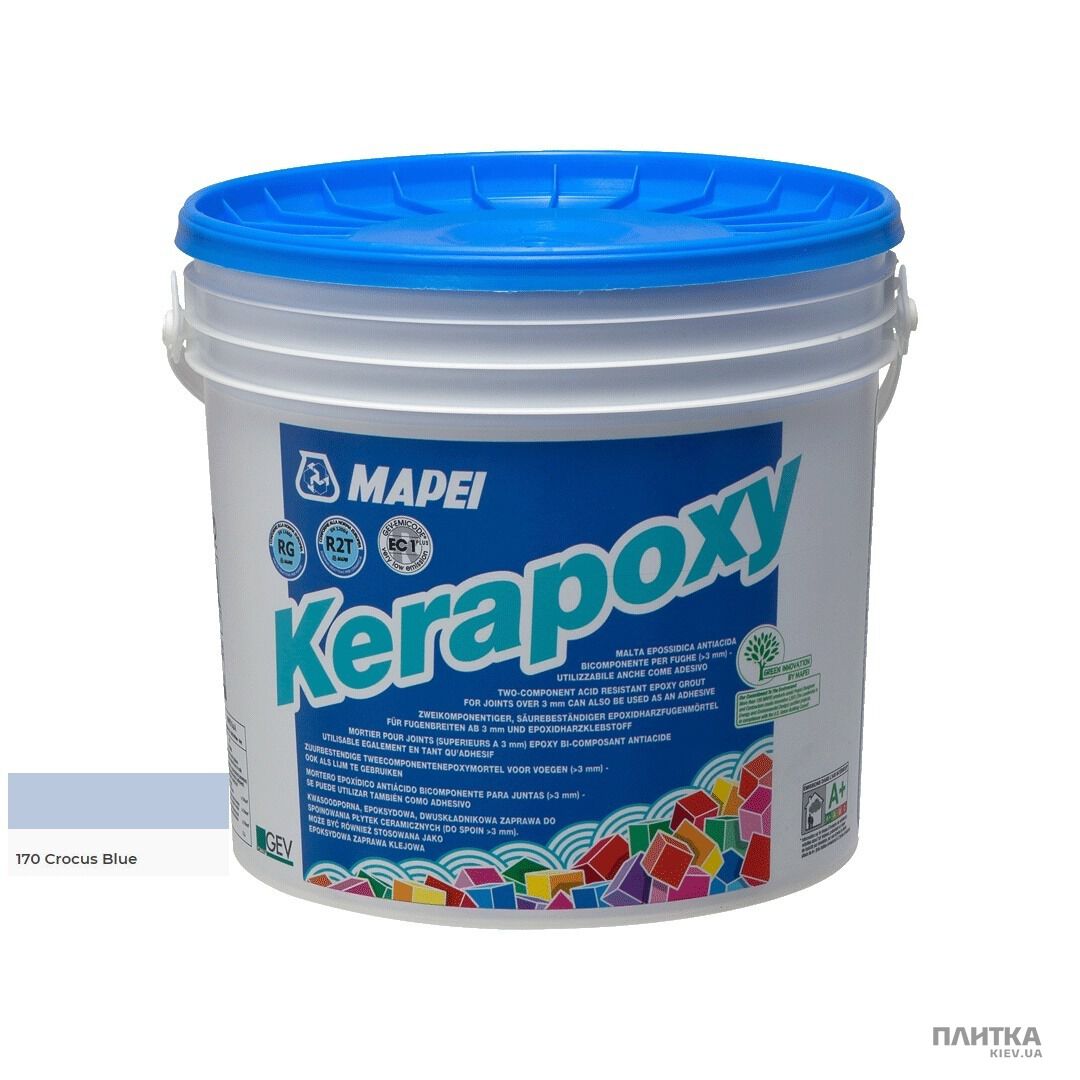 Заповнювач для швів Mapei Kerapoxy Заповнювач швів Kerapoxy 170/2кг лазоревий блакитний