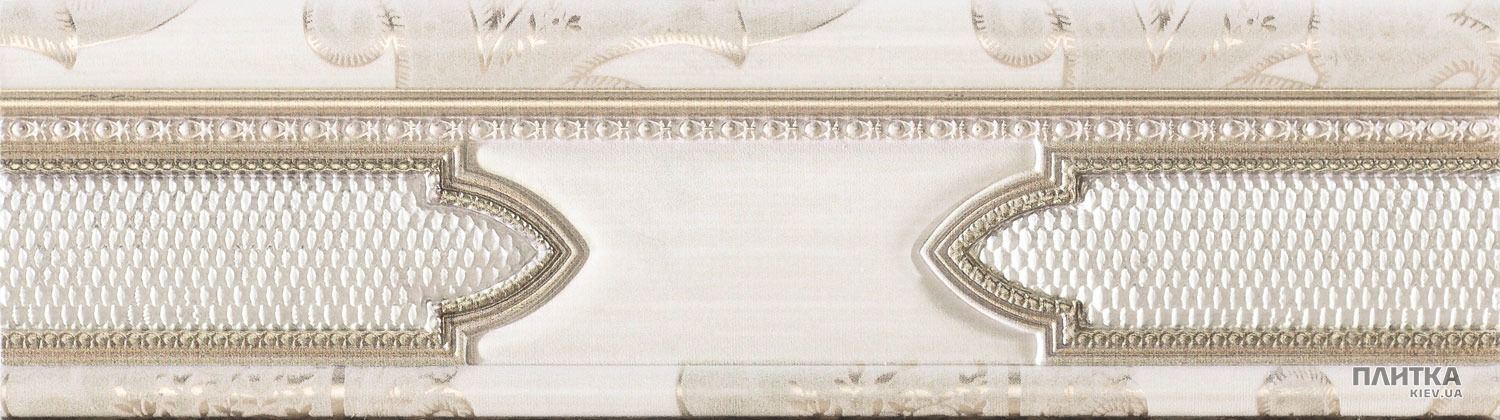 Плитка Mapisa Lisa CE LISA WHITE MIX фриз2 білий,золотий