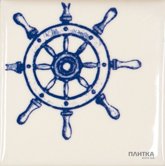 Плитка Marca Corona Coralli 9419 COR.B.MARINA S/4 декор4 синий,бежево-белый
