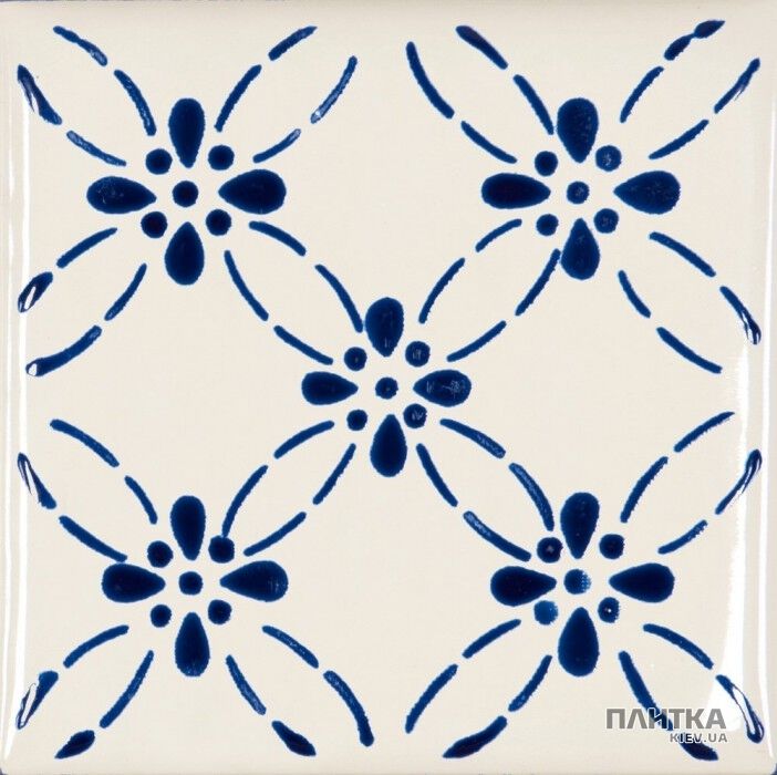 Плитка Marca Corona Coralli 9423 COR.BIANCO 1741 S/4 декор4 белый,синий