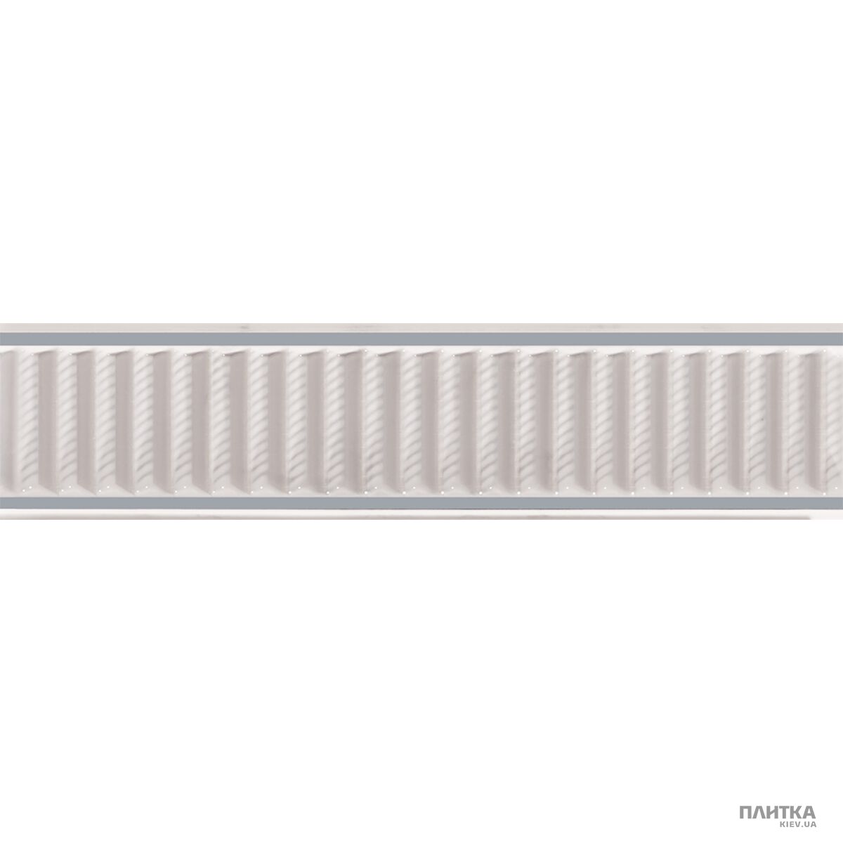 Плитка Marca Corona Deluxe 8976 DEX.WHITE BORDO фриз білий