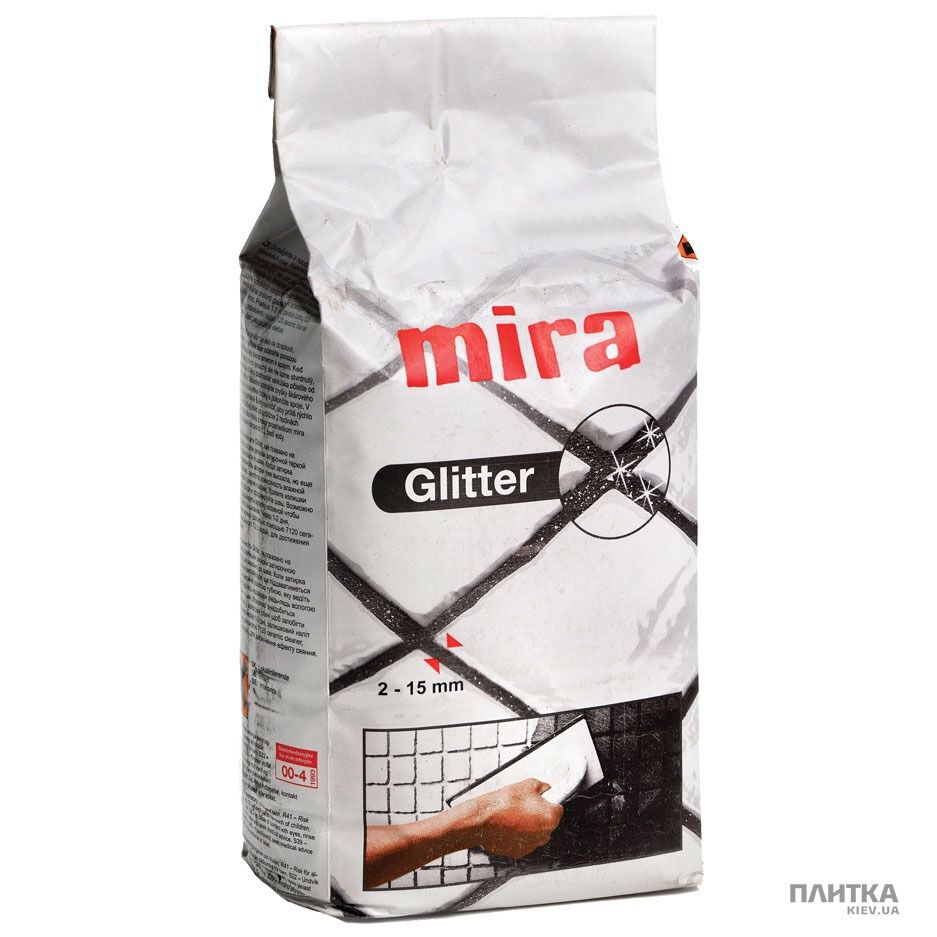 Затирка Mira Glitter lava (черный) 1 кг черный