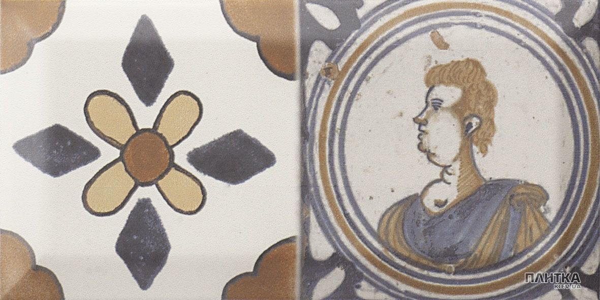 Плитка Monopole Ceramica Antique ANTIQUE белый,бежевый,голубой,коричневый,серый,желтый,черный,синий