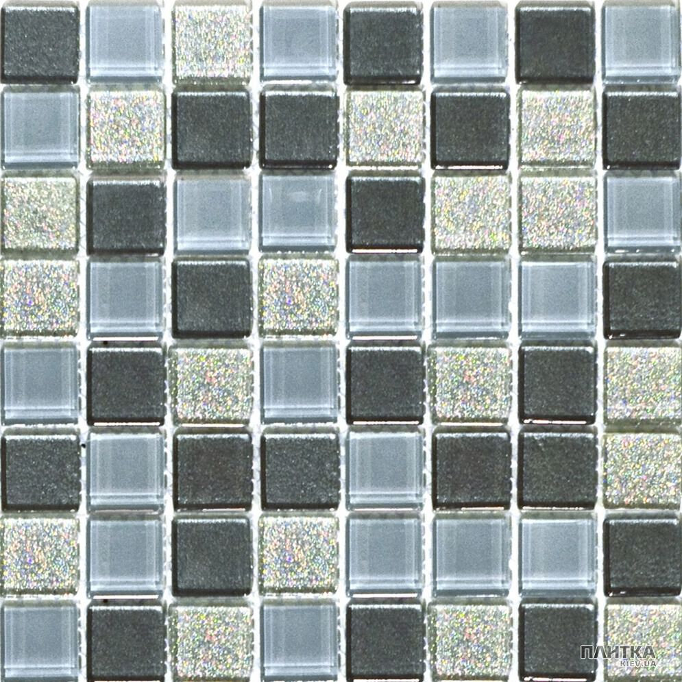 Мозаика Mozaico de Lux CL-MOS CL-MOS MIX SILVER голубой,серебро