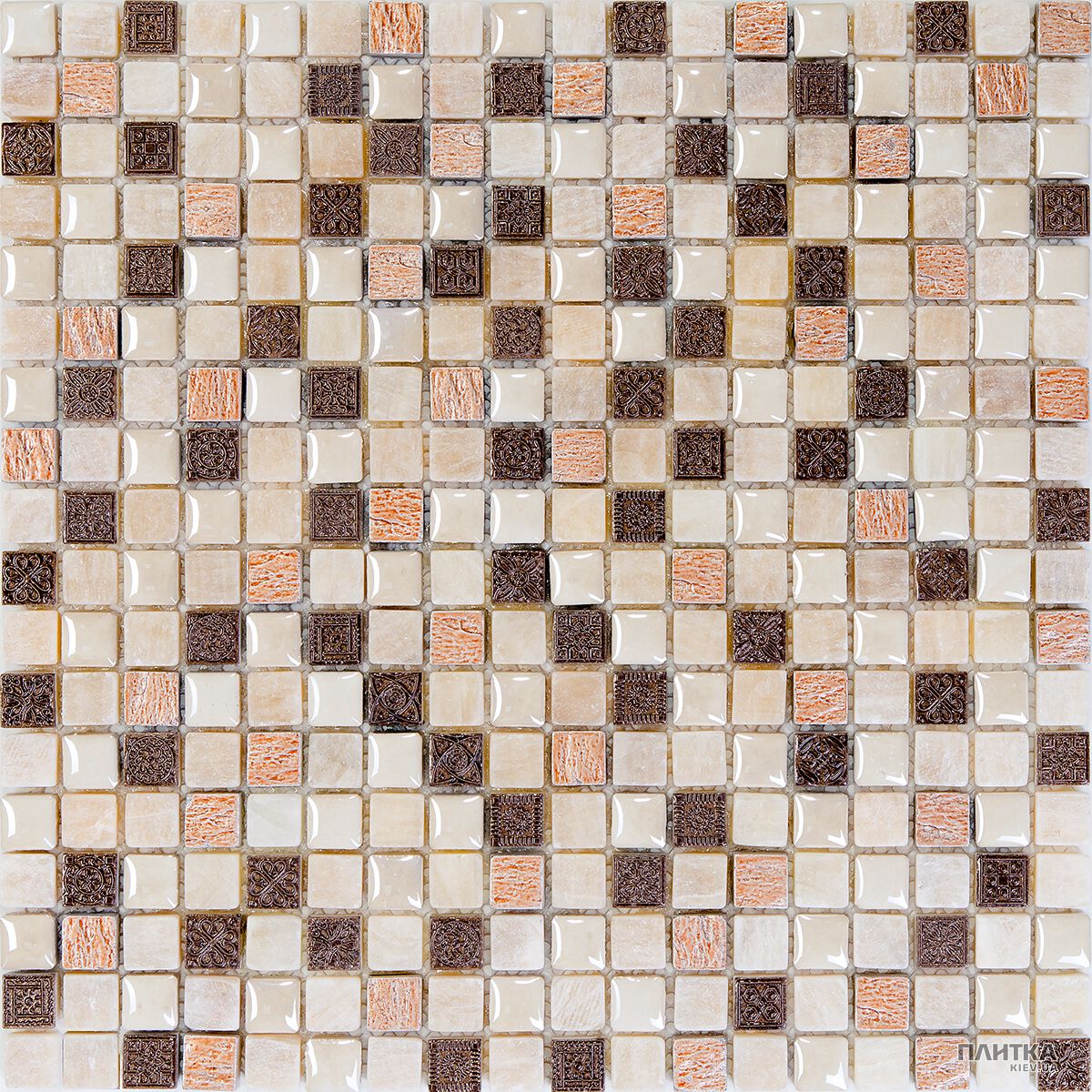 Мозаика Mozaico de Lux K-MOS K-MOS MSP001 (15x15) бежевый