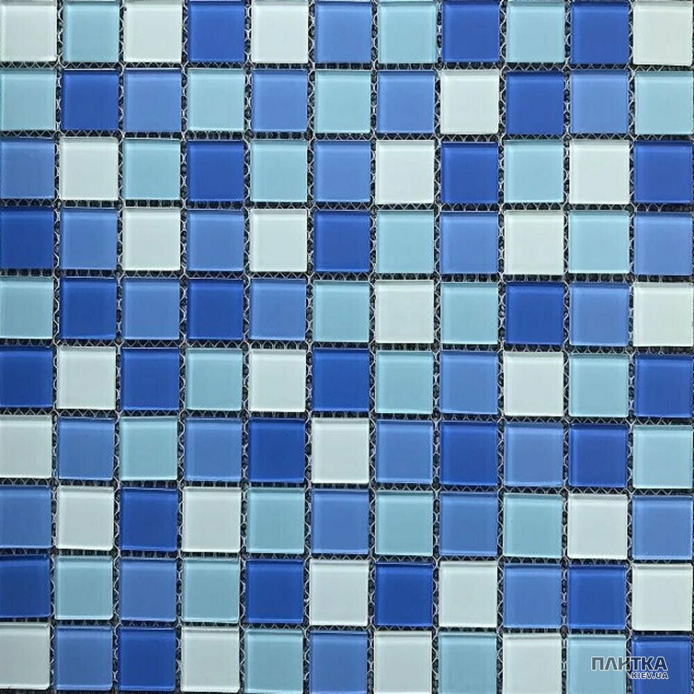 Мозаика Mozaico de Lux K-MOS K-MOS CBHP021 300х300х4 голубой,синий,светло-голубой