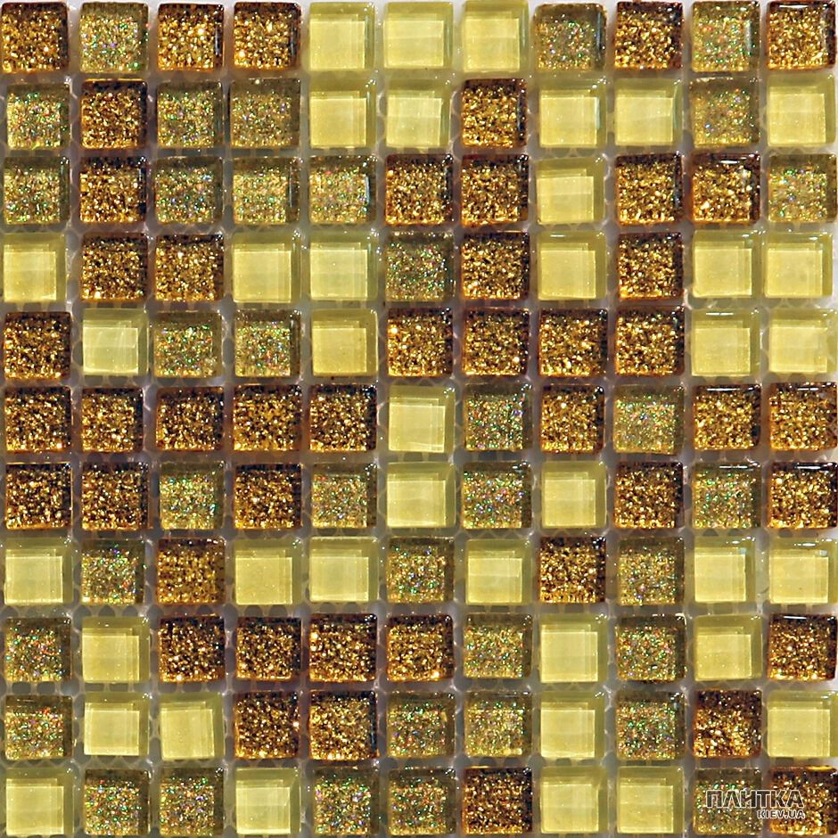 Мозаика Mozaico de Lux M-MOS M-MOS MSDF-8002(L) GOLD2-1 желтый,золото