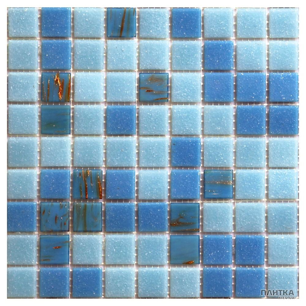 Мозаика Mozaico de Lux R-MOS R-MOS MC875 BLUE MIX голубой