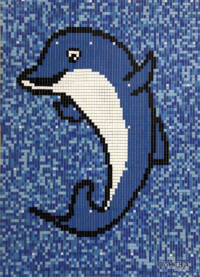 Мозаика Mozaico de Lux R-MOS R-MOS SO-018 белый,синий