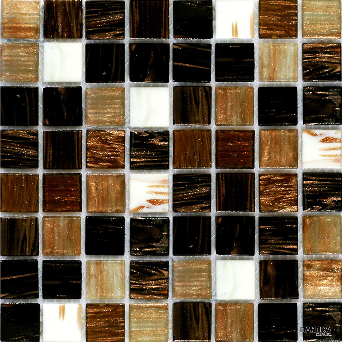 Мозаика Mozaico de Lux R-MOS R-MOS 20G8810525154501112 BROWN SUNSET белый,бежевый,коричневый
