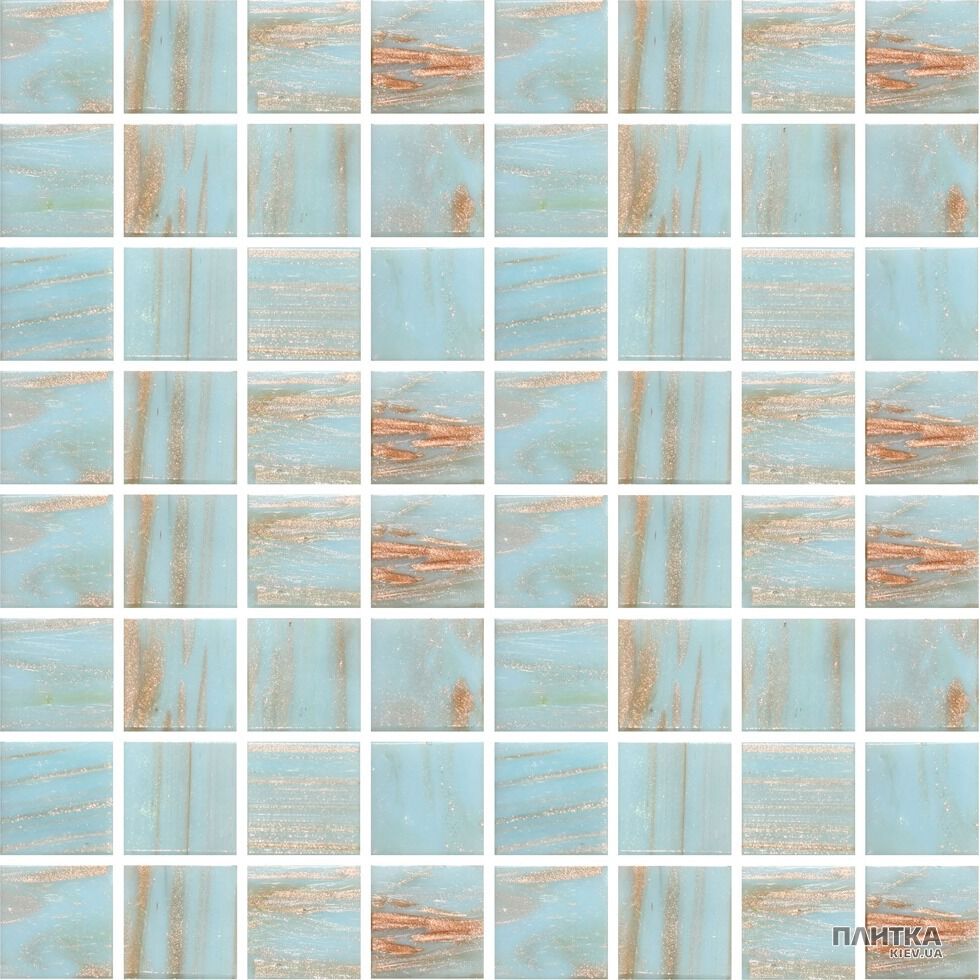 Мозаика Mozaico de Lux R-MOS R-MOS 20G30 GOLD SKY голубой,с авантюрином