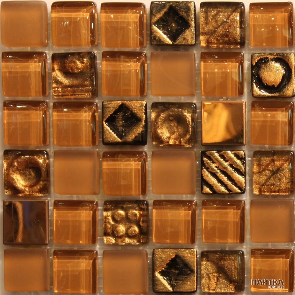 Мозаика Mozaico de Lux S-MOS S-MOS HS0425 (23x23) коричневый
