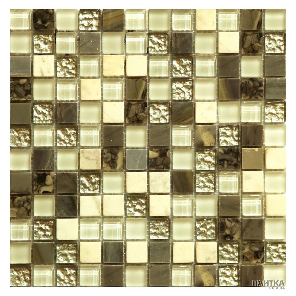 Мозаика Mozaico de Lux S-MOS S-MOS HS0343 (23x23) белый,серый,микс