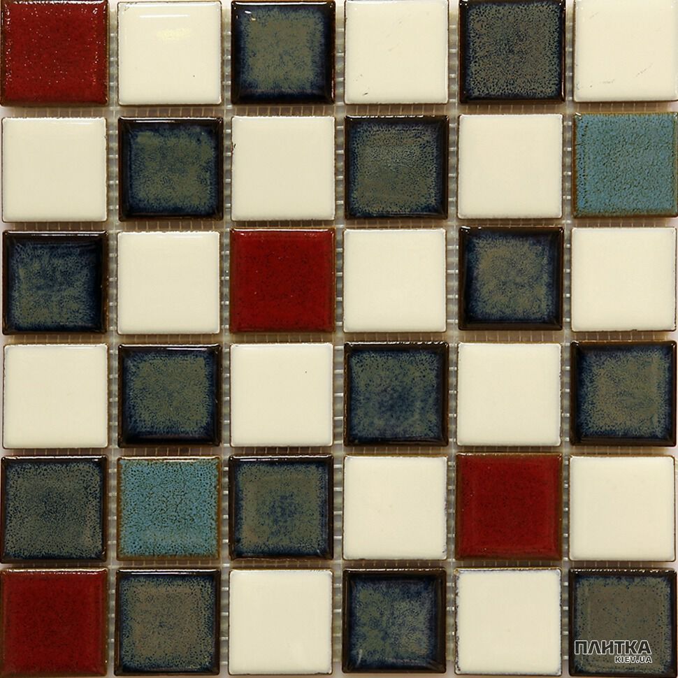 Мозаика Mozaico de Lux S-MOS S-MOS CR5010 белый,красный,синий