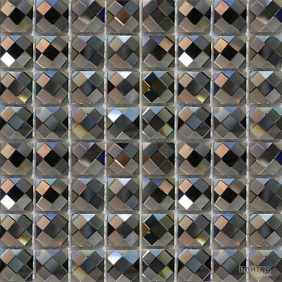 Мозаика Mozaico de Lux S-MOS S-MOS DIAMOND 14 (SILVER GREY) серый