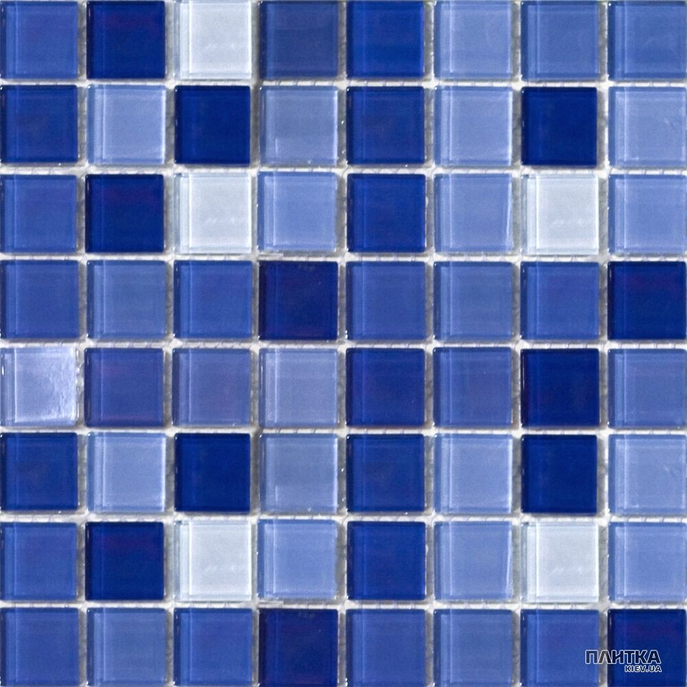 Мозаика Mozaico de Lux S-MOS S-MOS HT B15B13B11B10B09B08 VIOLA MIX голубой,синий