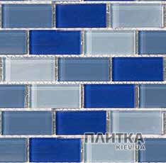 Мозаика Mozaico de Lux S-MOS S-MOS HT 221 (B135010) MIX C AZURO синий