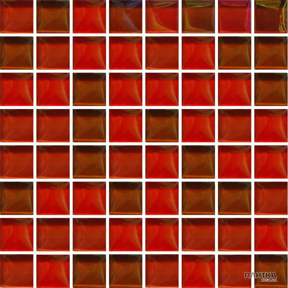 Мозаика Mozaico de Lux T-MOS T-Mos METALLIC GR19+A121+A103+A108 SUNRISE бордовый,с перламутром