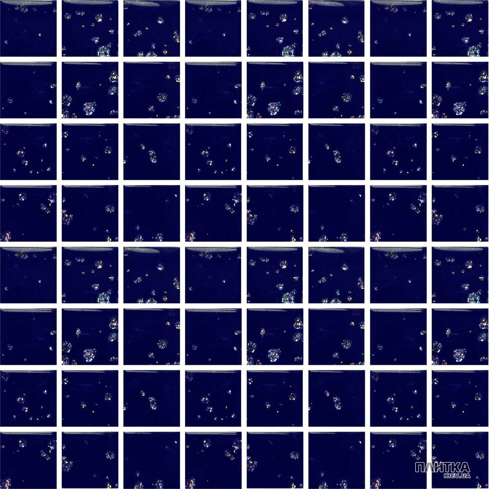 Мозаика Mozaico de Lux T-MOS T-Mos BG702-BD (BG-04) (L) SPARCLE BLUE синий