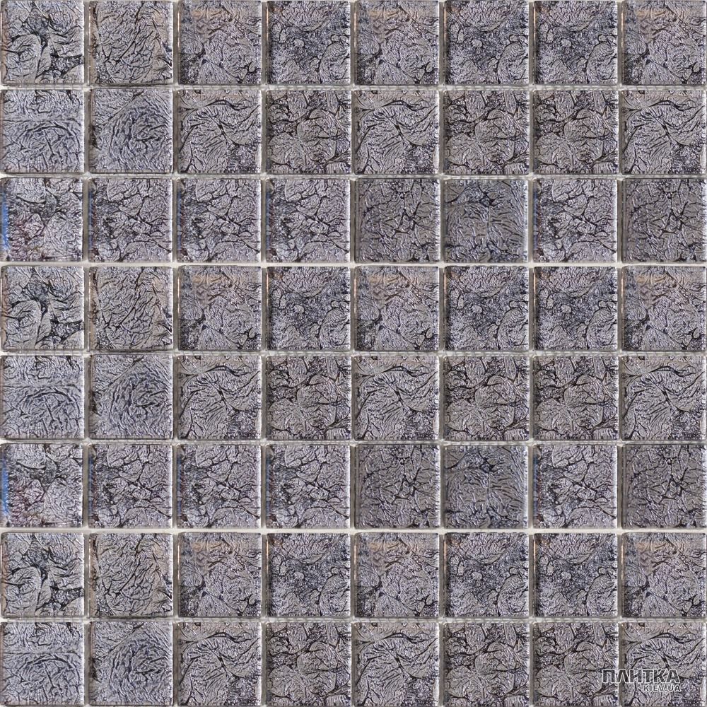 Мозаика Mozaico de Lux T-MOS T-Mos G04(TX-04) BLACK FOIL (L) серый
